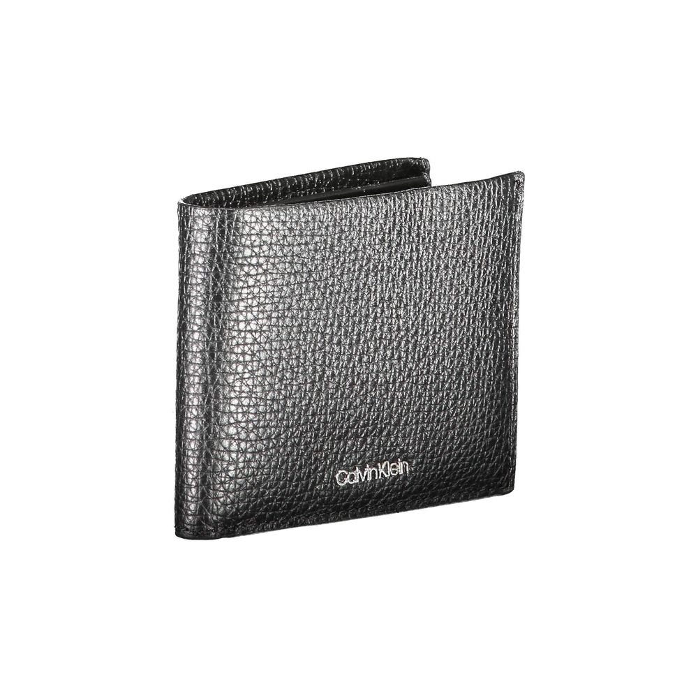 Black Leather Men's Wallet - ventzia