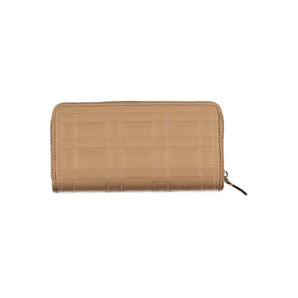 Beige Polyester Women Wallet - ventzia