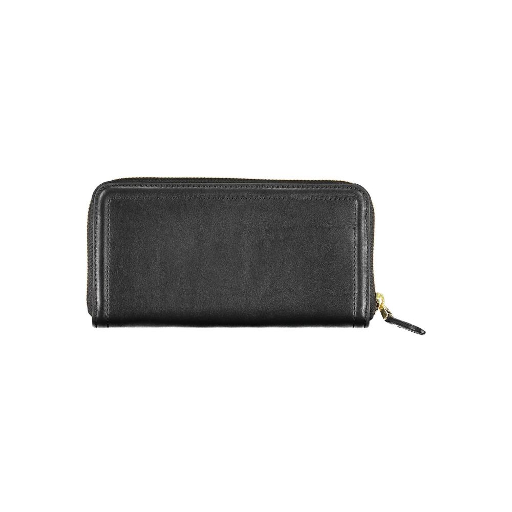Black Polyurethane Women Wallet - ventzia