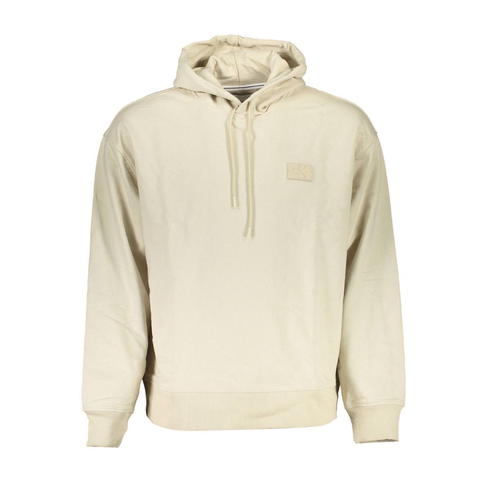 Beige Cotton Mens Sweatshirt - ventzia