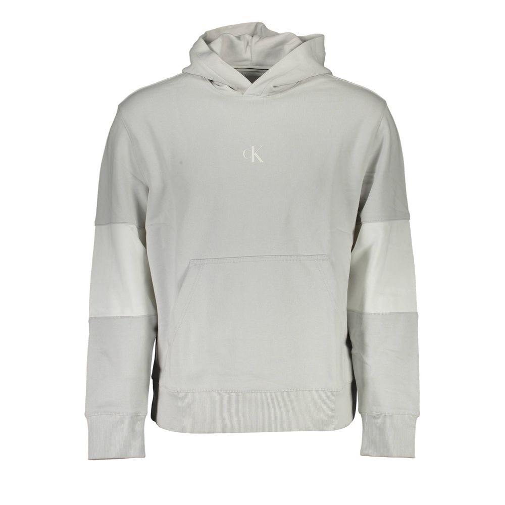 Gray Cotton Men Sweatshirt - ventzia