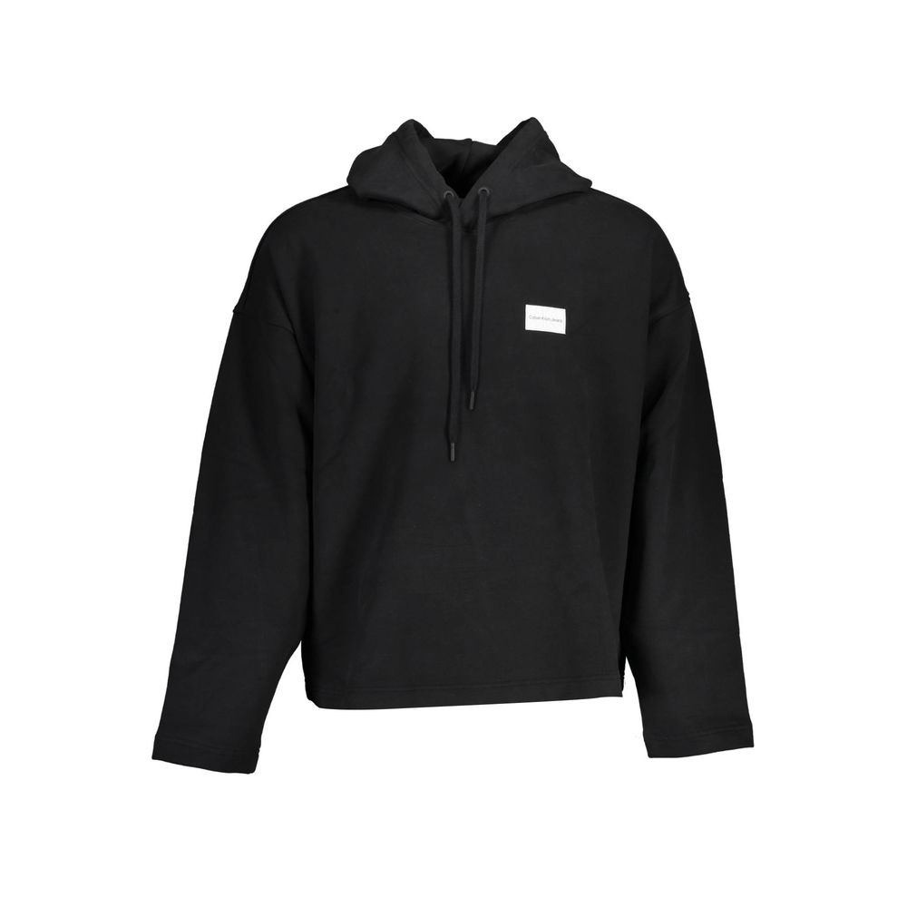 Black Cotton Men Sweatshirt - ventzia