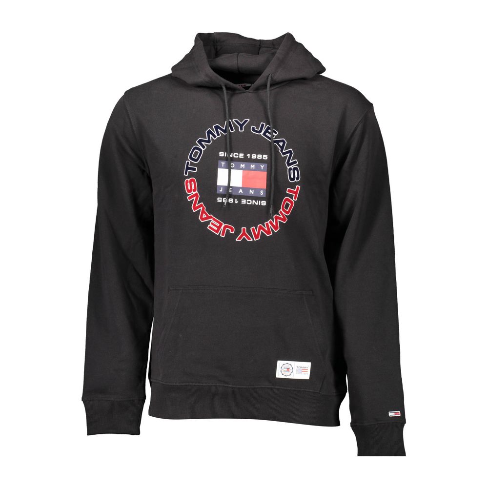 Black Cotton Men's Sweatshirt - ventzia