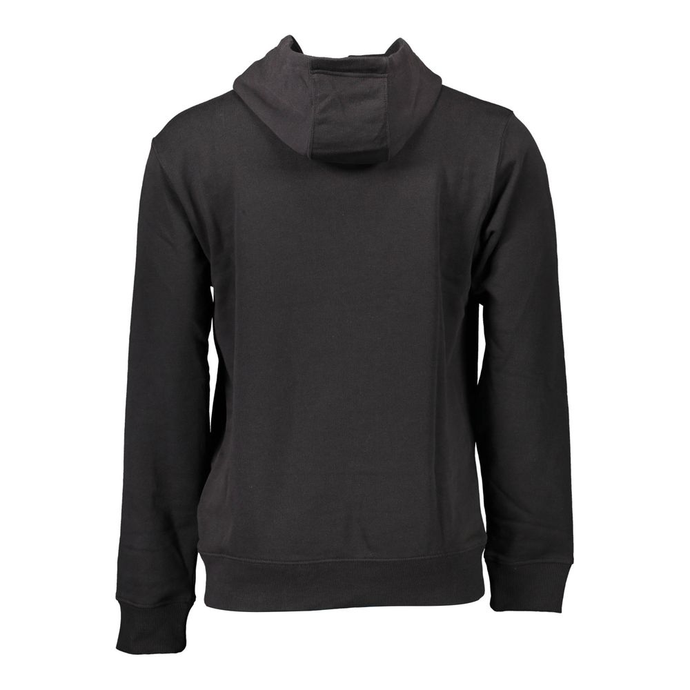 Black Cotton Men's Sweatshirt - ventzia