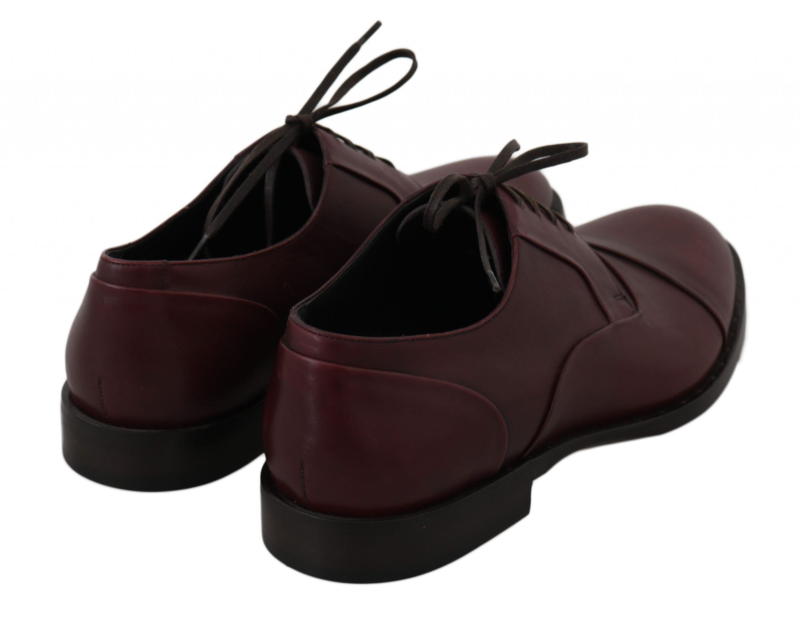 Elegant Bordeaux Leather Dress Shoes - ventzia
