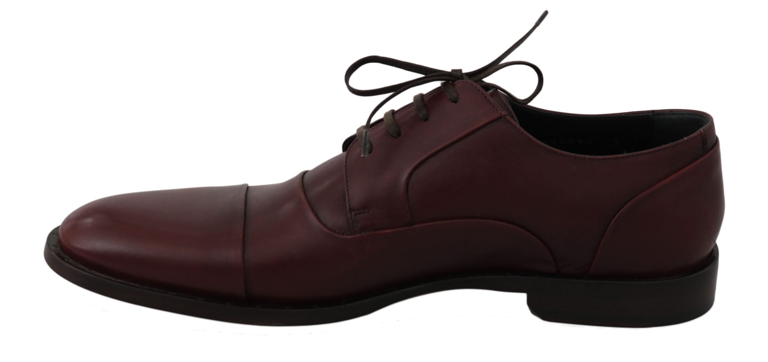 Elegant Bordeaux Leather Dress Shoes - ventzia