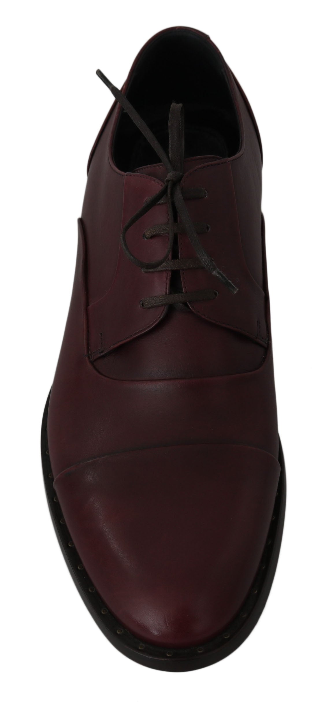 Elegant Bordeaux Leather Dress Shoes - ventzia