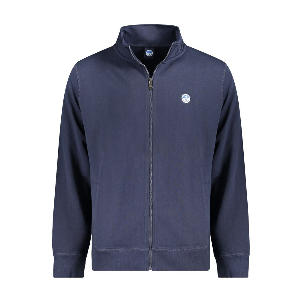 Blue Cotton Male Sweatshirt - ventzia