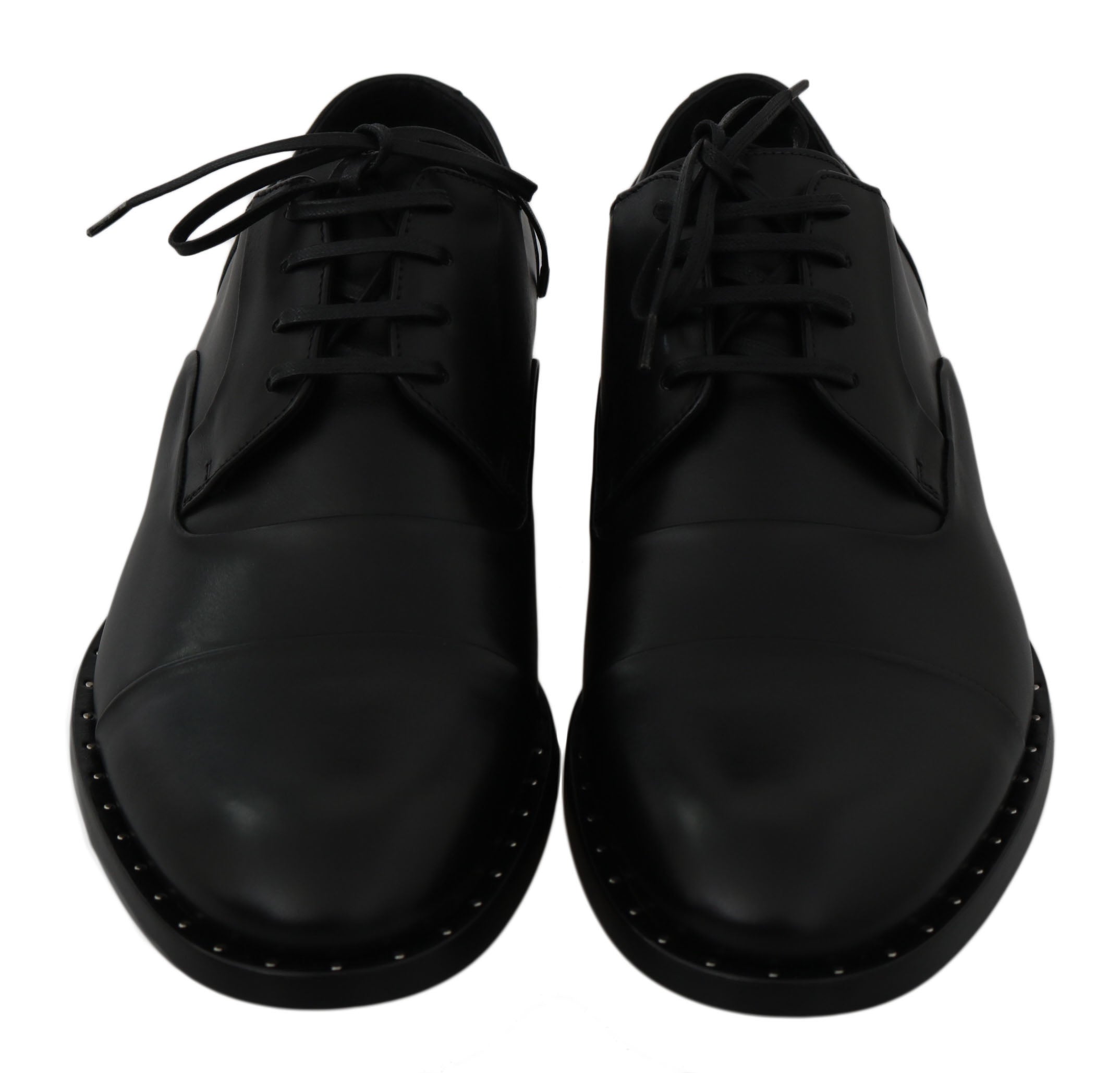 Sleek Black Leather Formal Dress Shoes - ventzia