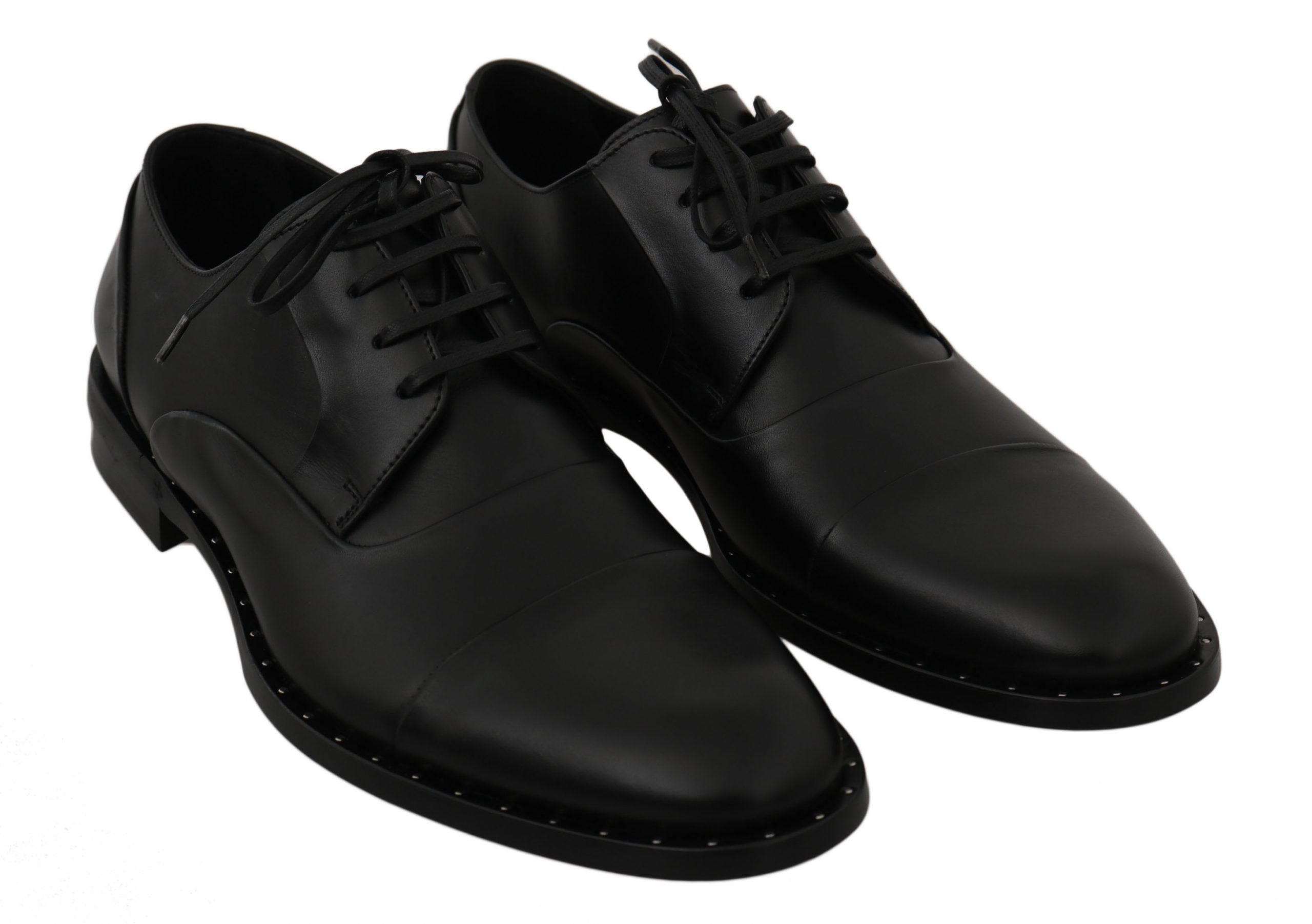 Sleek Black Leather Formal Dress Shoes - ventzia
