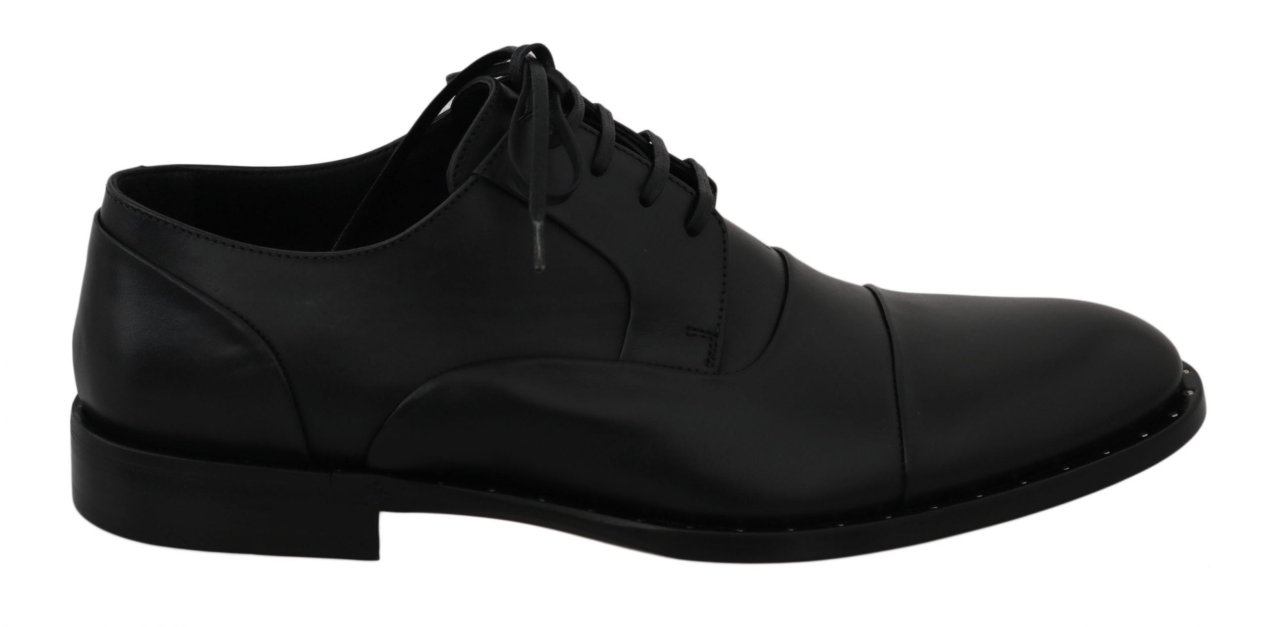 Sleek Black Leather Formal Dress Shoes - ventzia