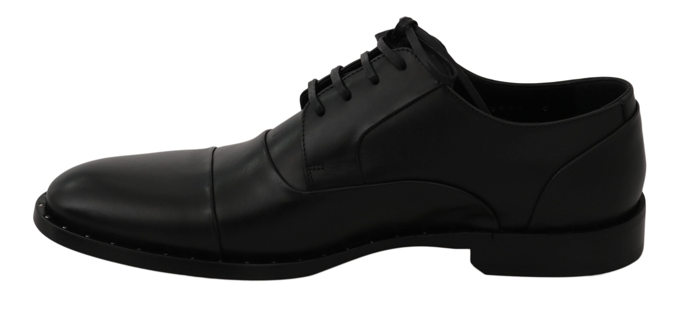Sleek Black Leather Formal Dress Shoes - ventzia