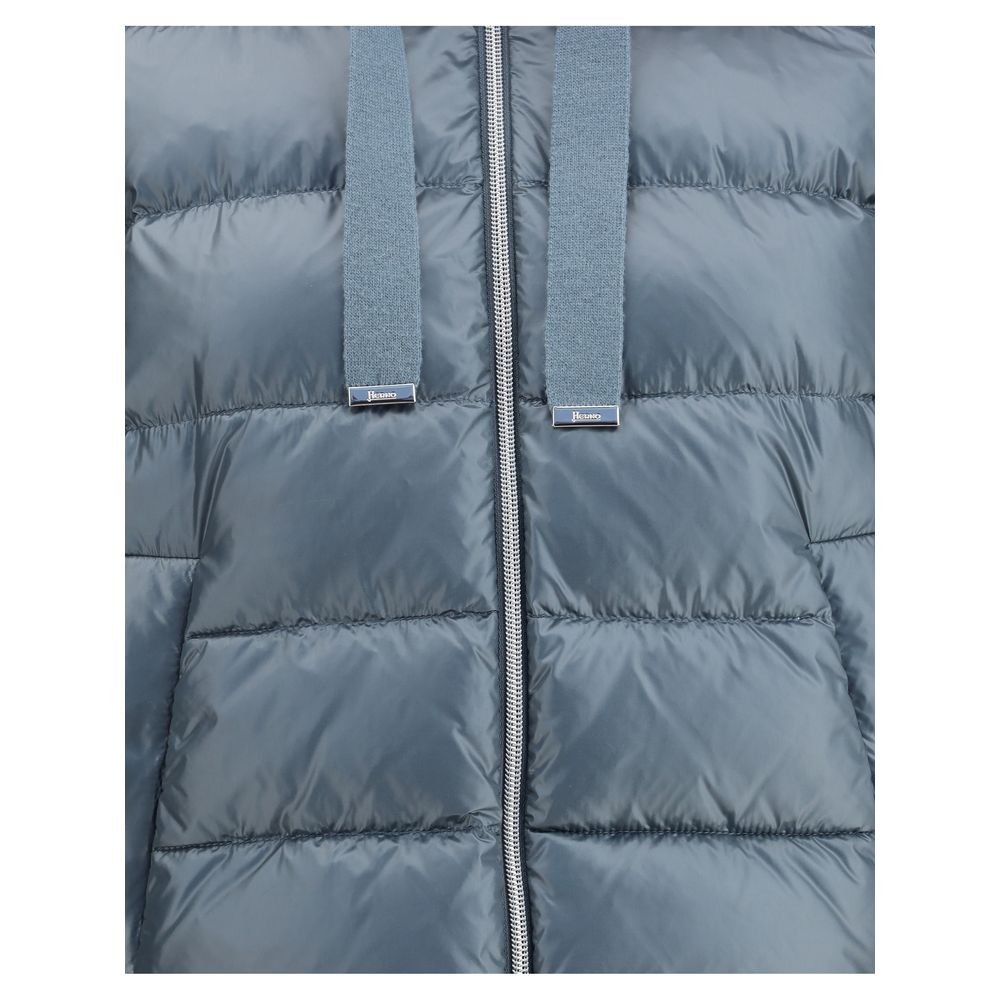 Down Jacket with wool sleeves