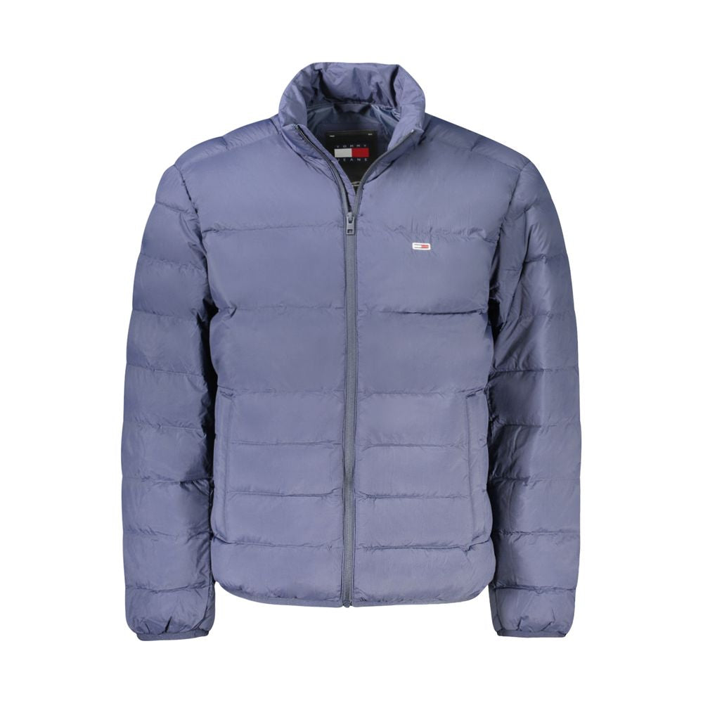 Blue Polyamide Men Jacket - ventzia