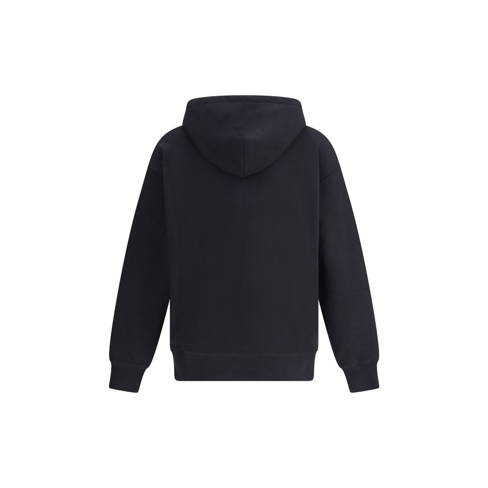Black Cotton Sweatshirt - ventzia
