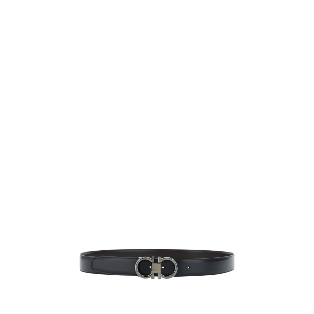 Black Calf Leather Bos Taurus Regular Belt - ventzia