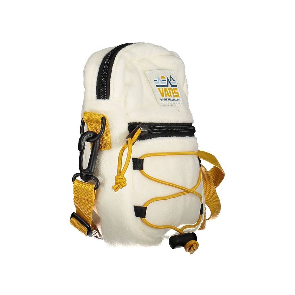 White Polyester Shoulder Bag - ventzia