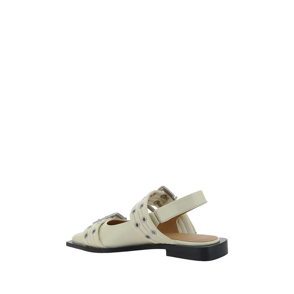 Feminine Buckle slingback Ballerinas