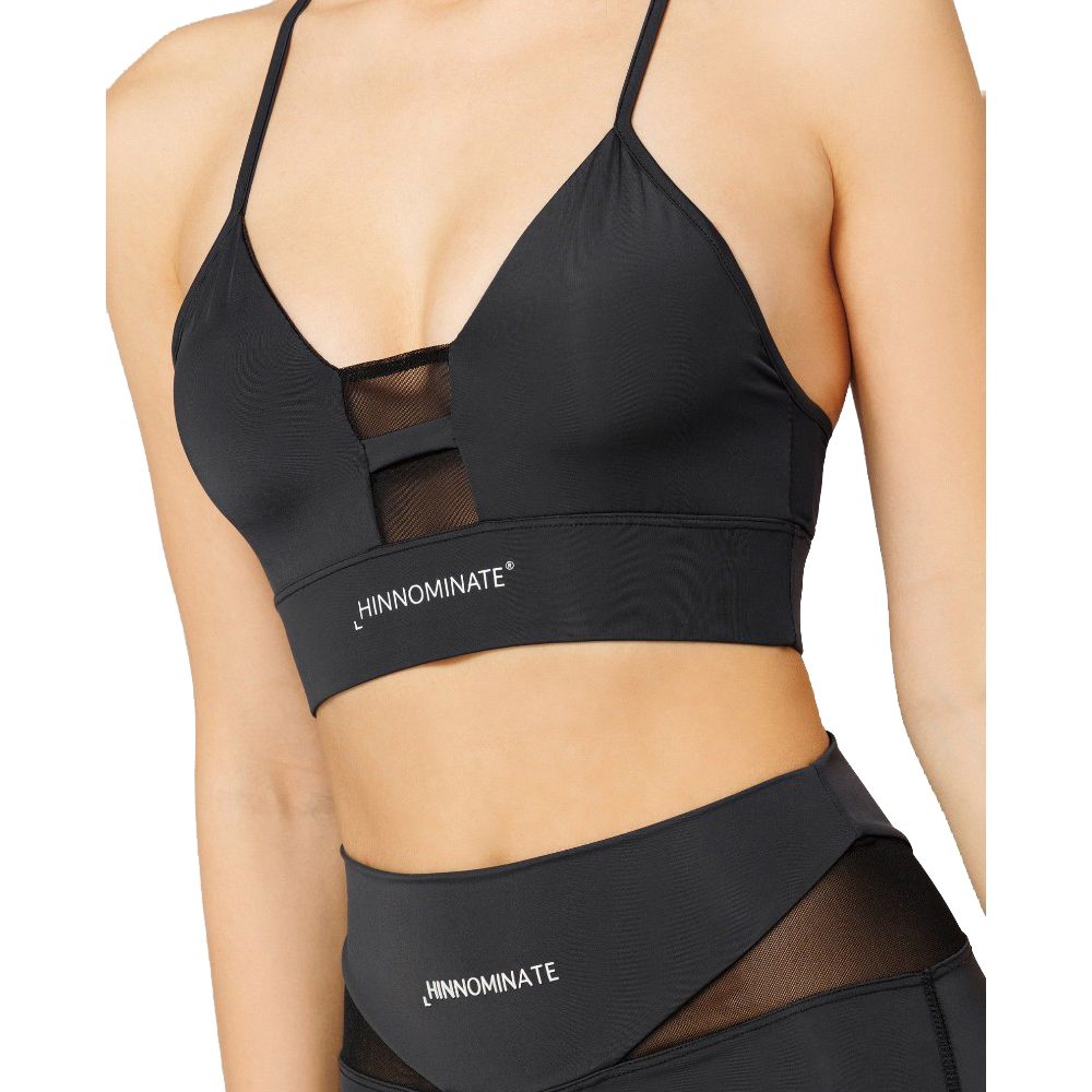 Black Nylon Tops & T-Shirt - ventzia