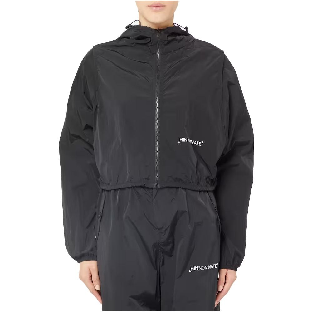 Black Nylon Jackets & Coat - ventzia