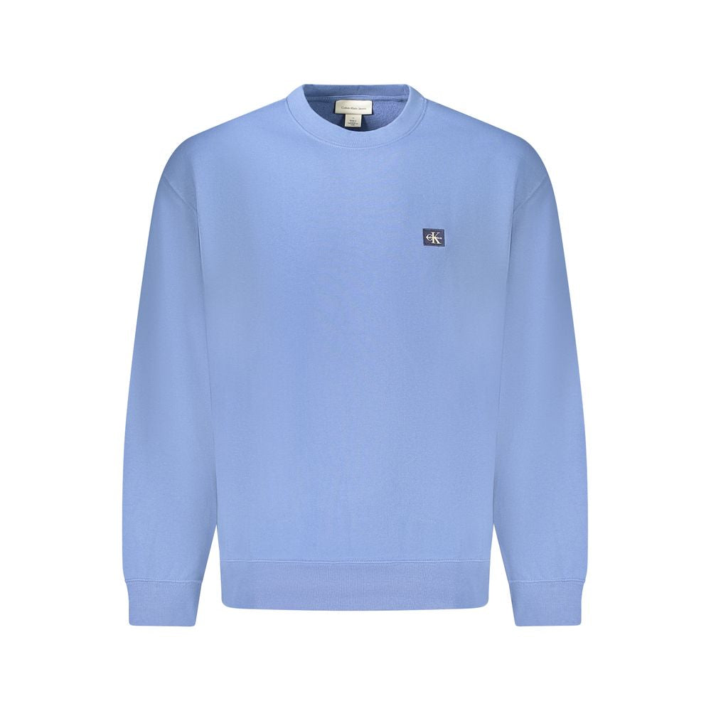 Blue Cotton Men's Sweatshirt - ventzia