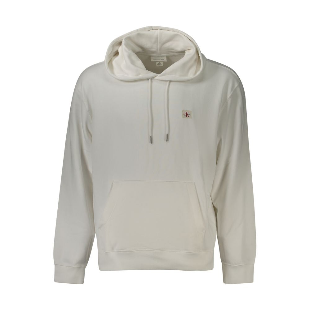 White Cotton Men's Sweatshirt - ventzia