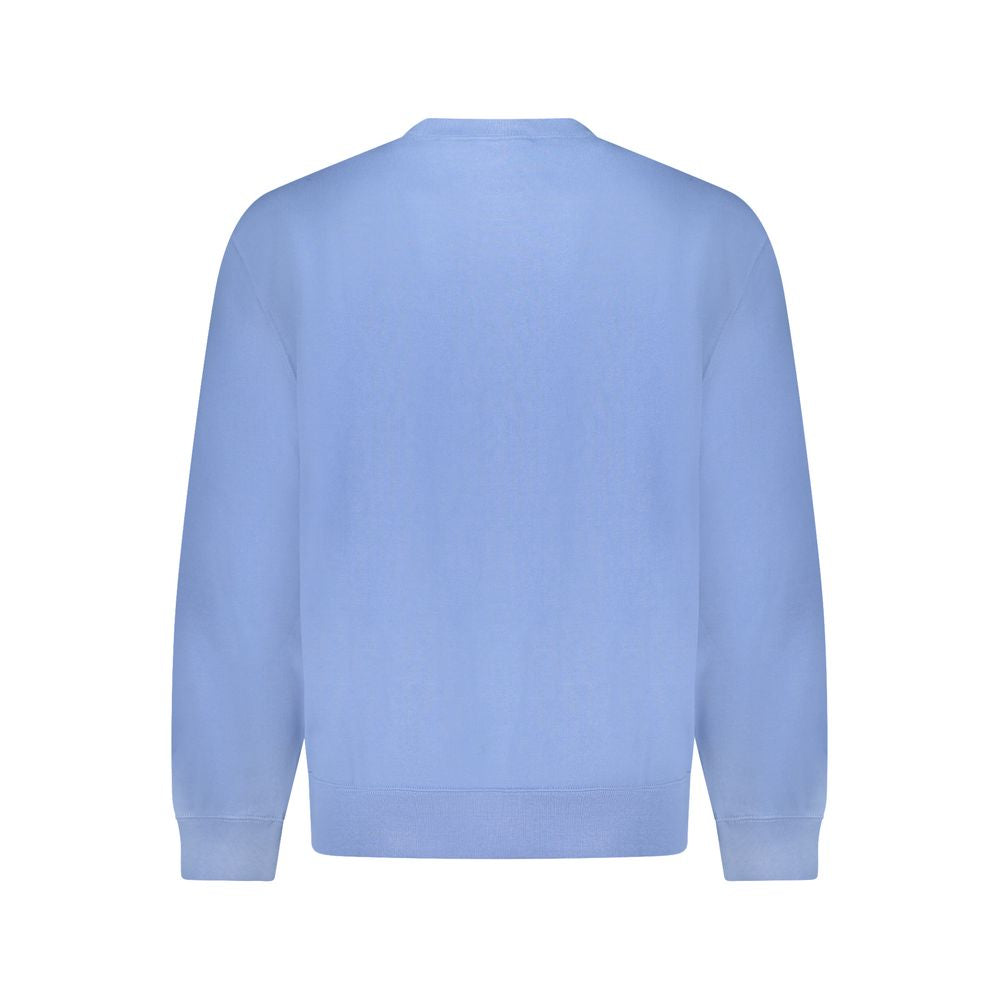 Blue Cotton Men's Sweatshirt - ventzia