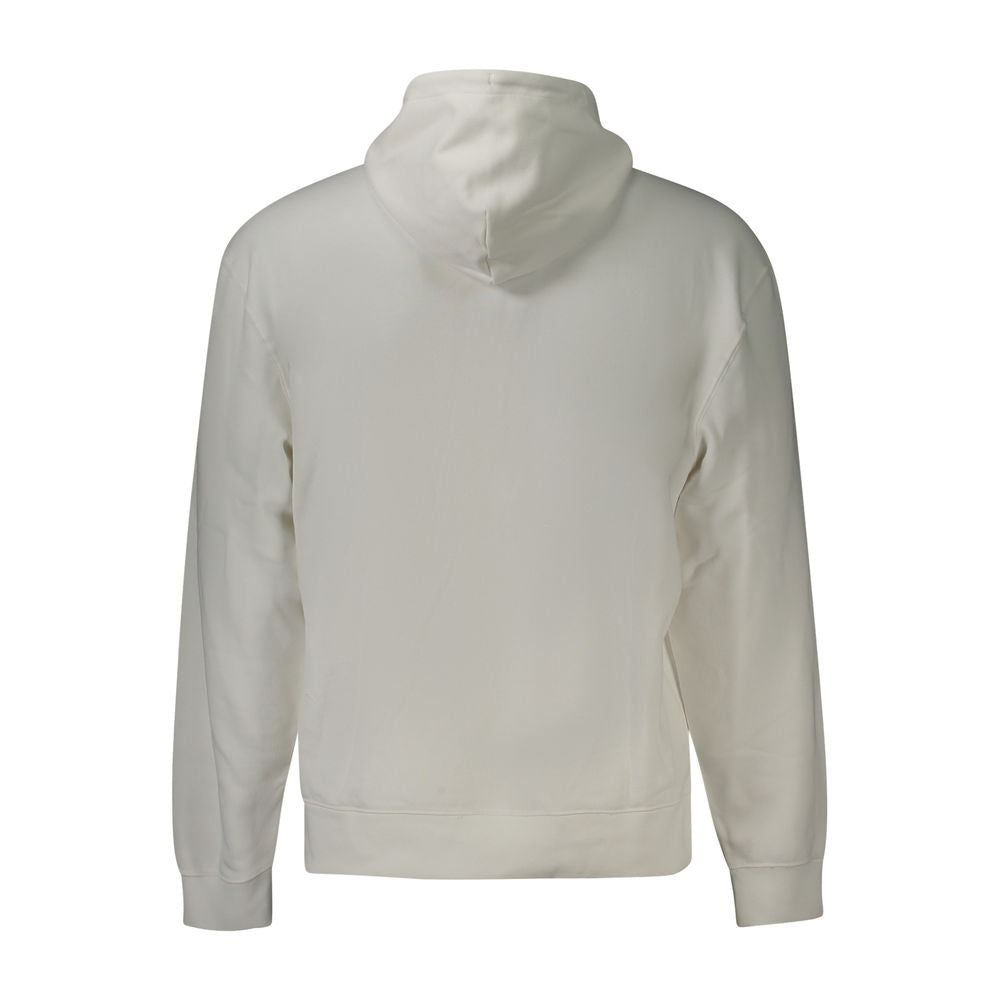 White Cotton Men's Sweatshirt - ventzia