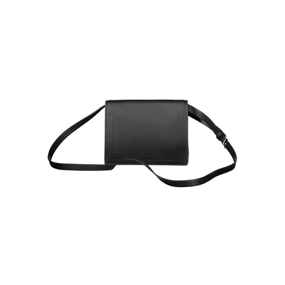 Nero Poliuretano Woman Shoulder Bag - ventzia