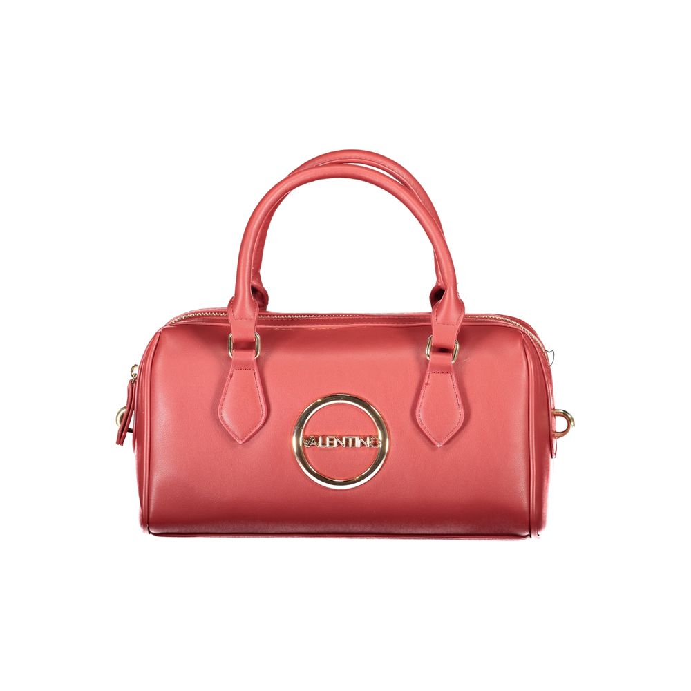 Rosso Polyurethane Women Handbag - ventzia