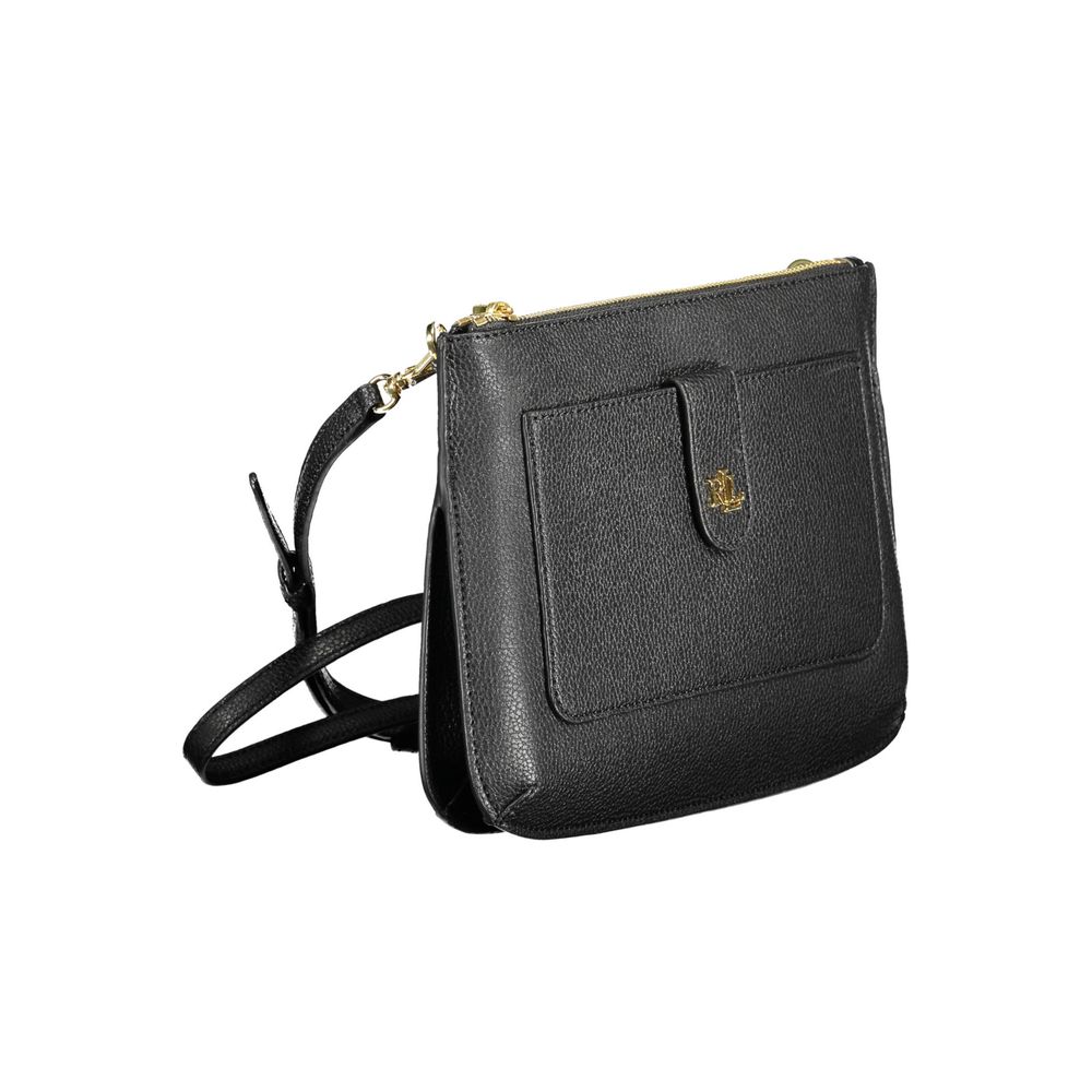 Black Leather Handbag - ventzia