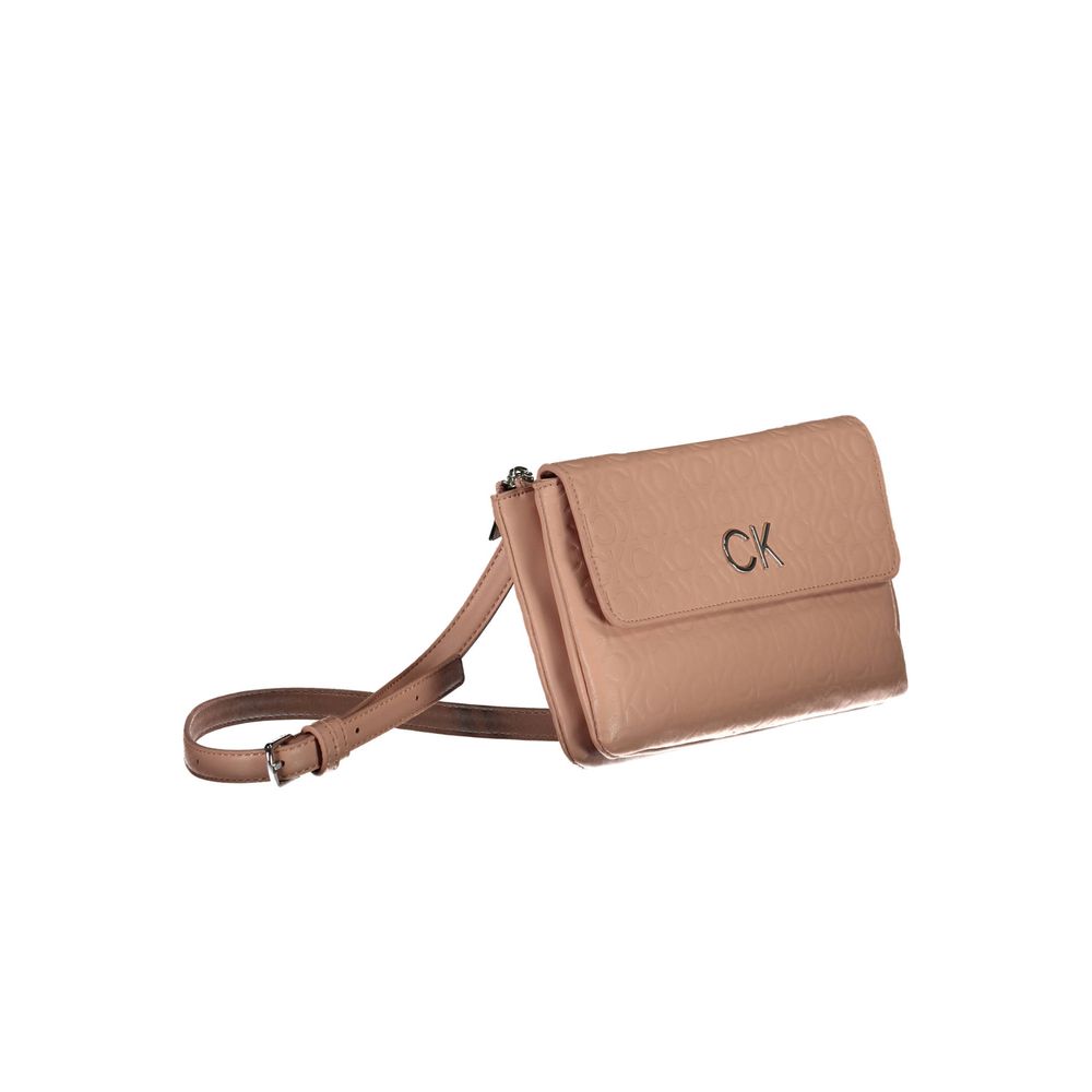 Pink Polyester Handbag - ventzia