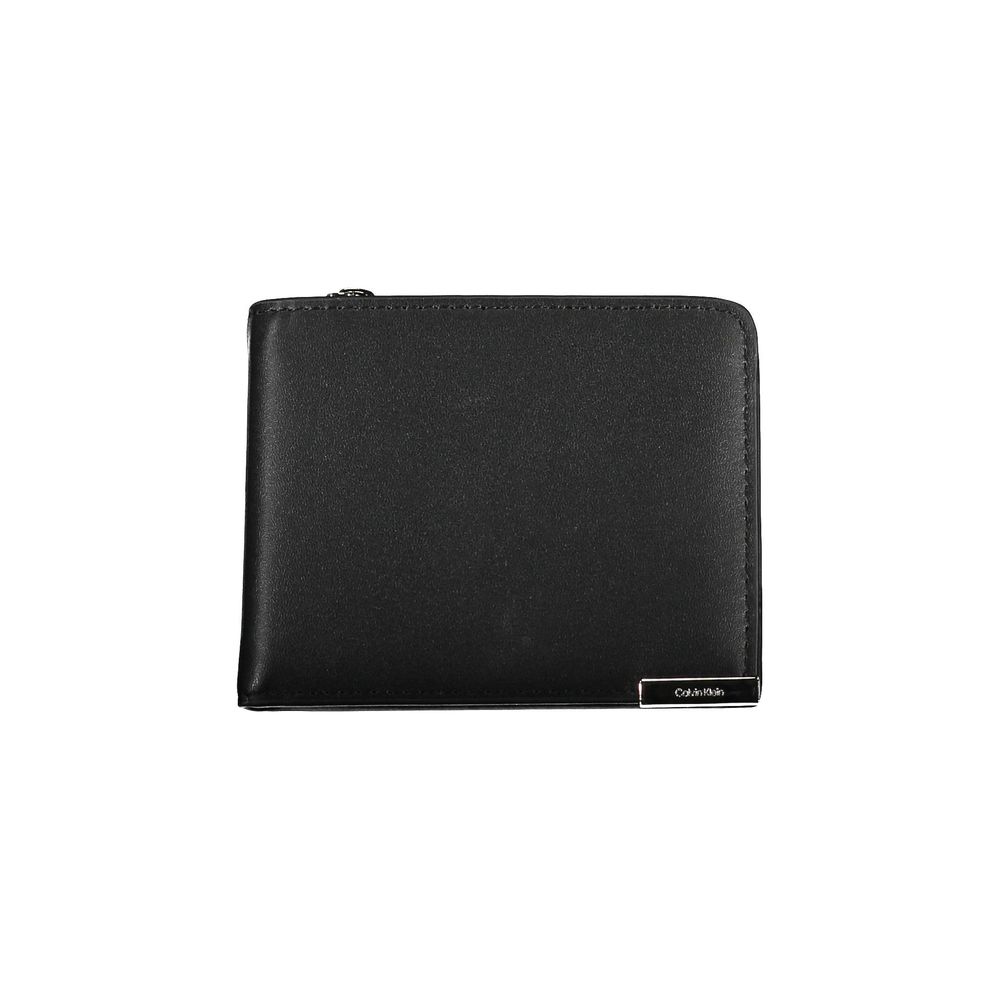 Nero Poliuretano Men Wallet - ventzia