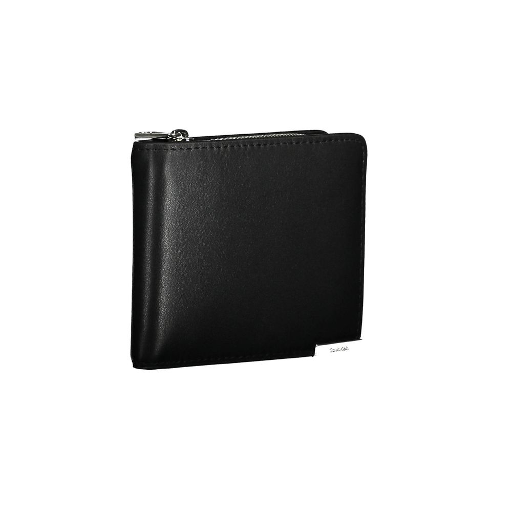 Nero Poliuretano Men Wallet - ventzia