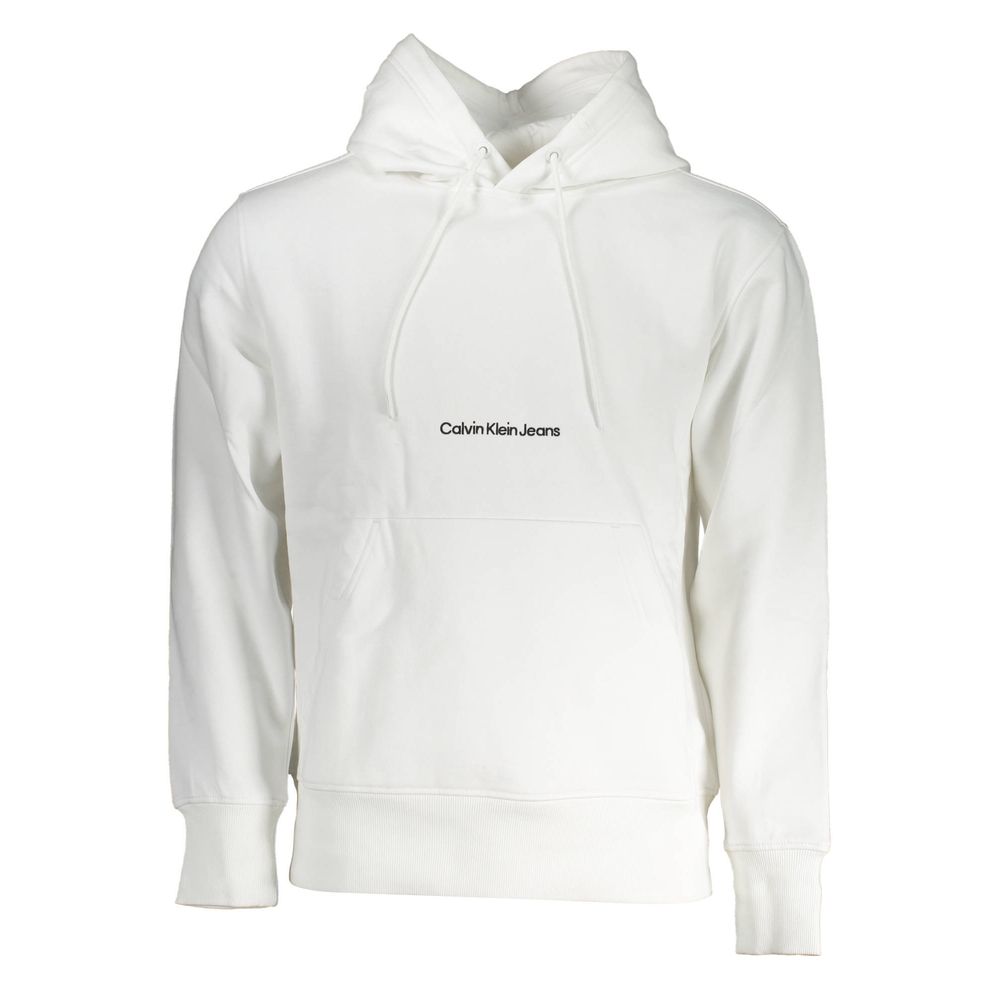 White Cotton Men's Sweatshirt - ventzia