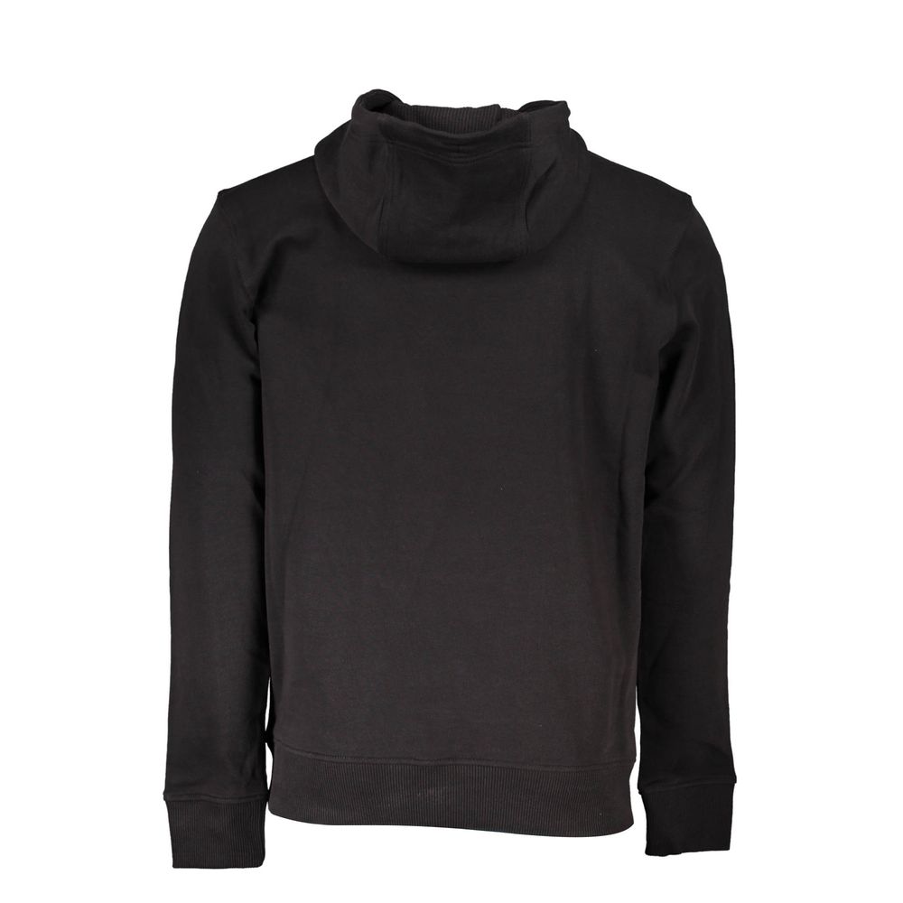 Black Cotton Men's Sweatshirt - ventzia