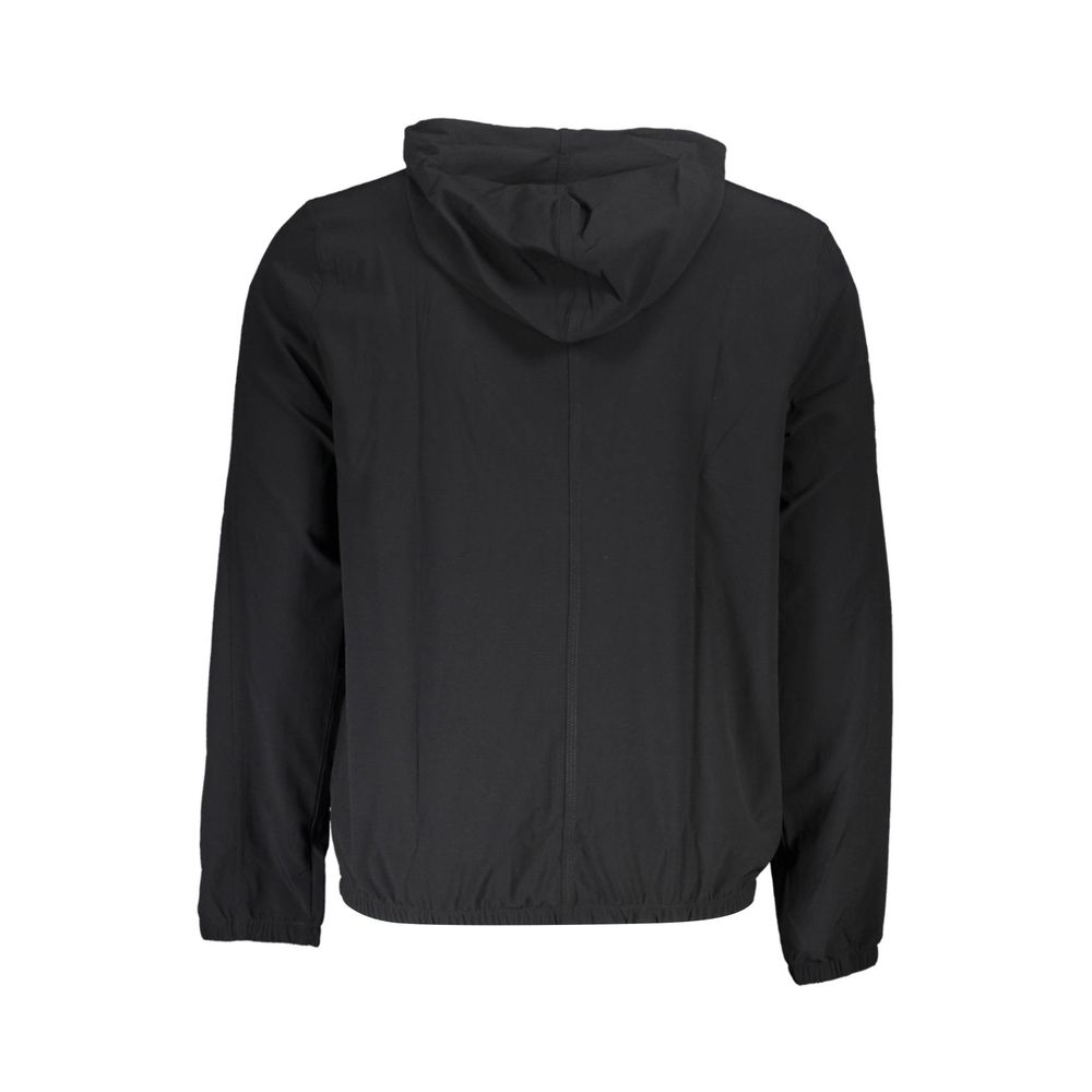 Black Polyester Men's Sweatshirt - ventzia