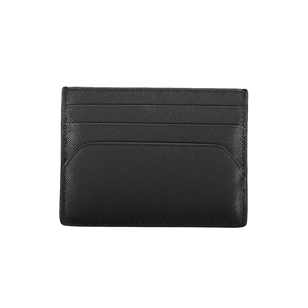 Black Leather Men Wallet - ventzia
