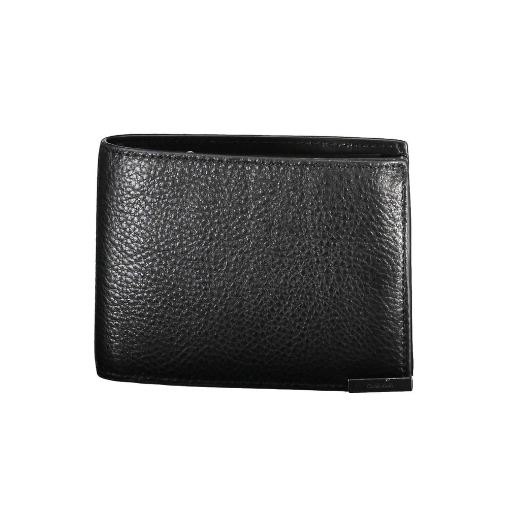 Black Leather Men Wallet - ventzia