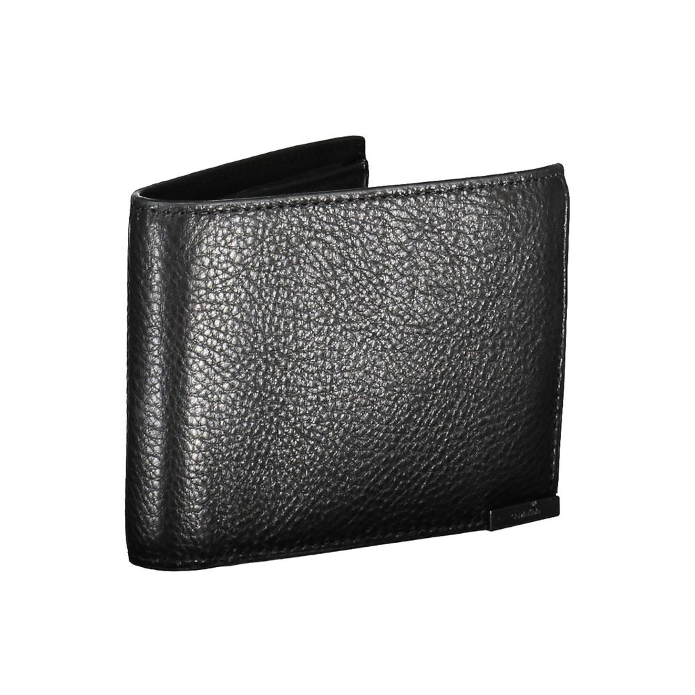 Black Leather Men Wallet - ventzia
