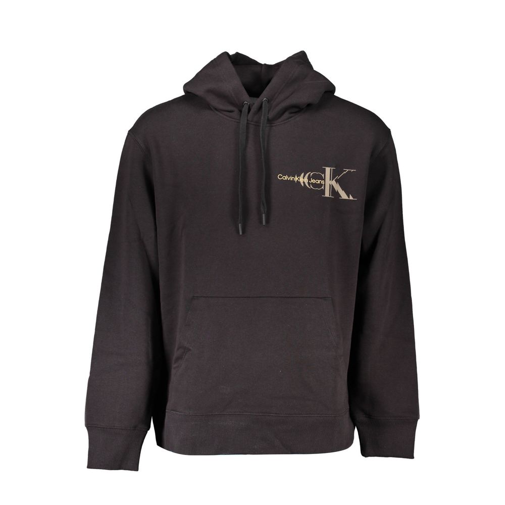 Black Cotton Men's Hoodie - ventzia