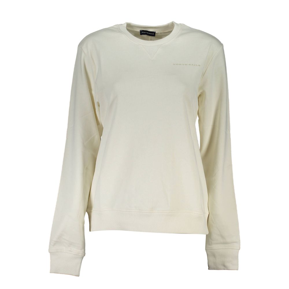 Bianco Cotton Women Sweatshirt - ventzia