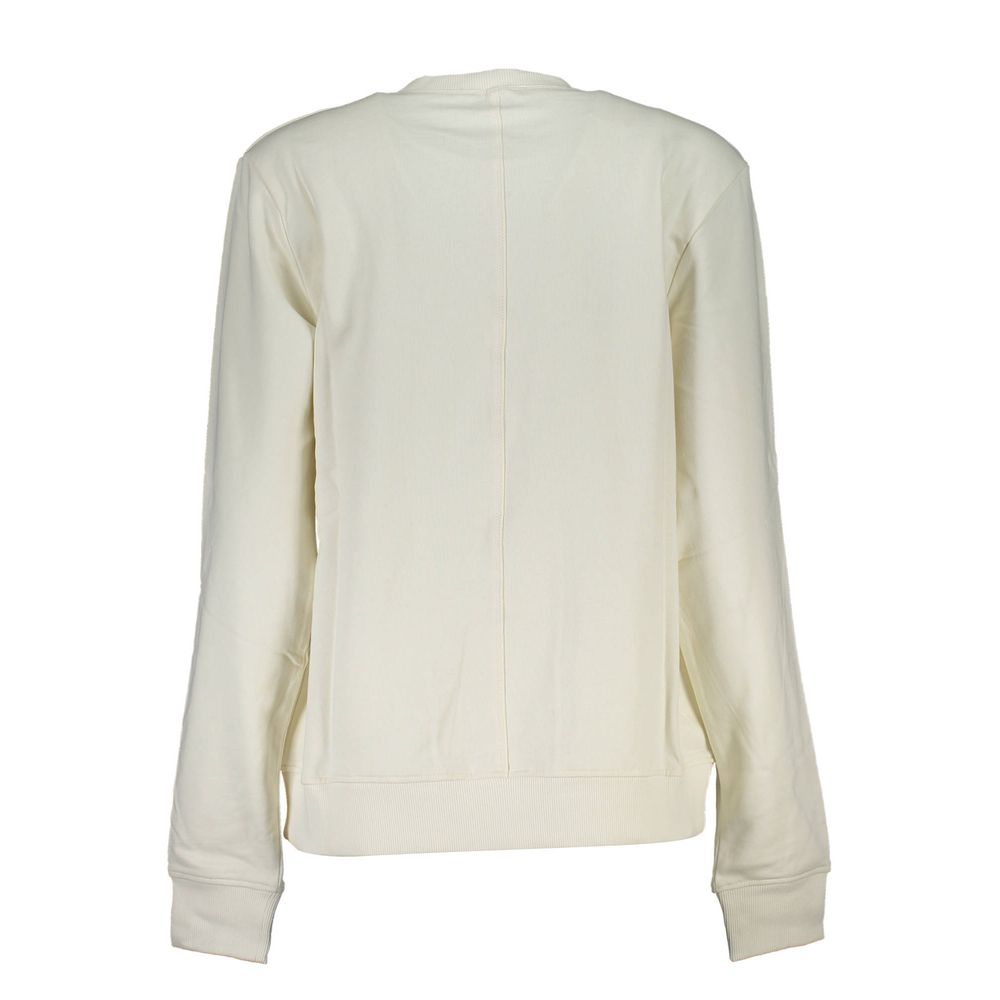 White Cotton Women Sweater - ventzia