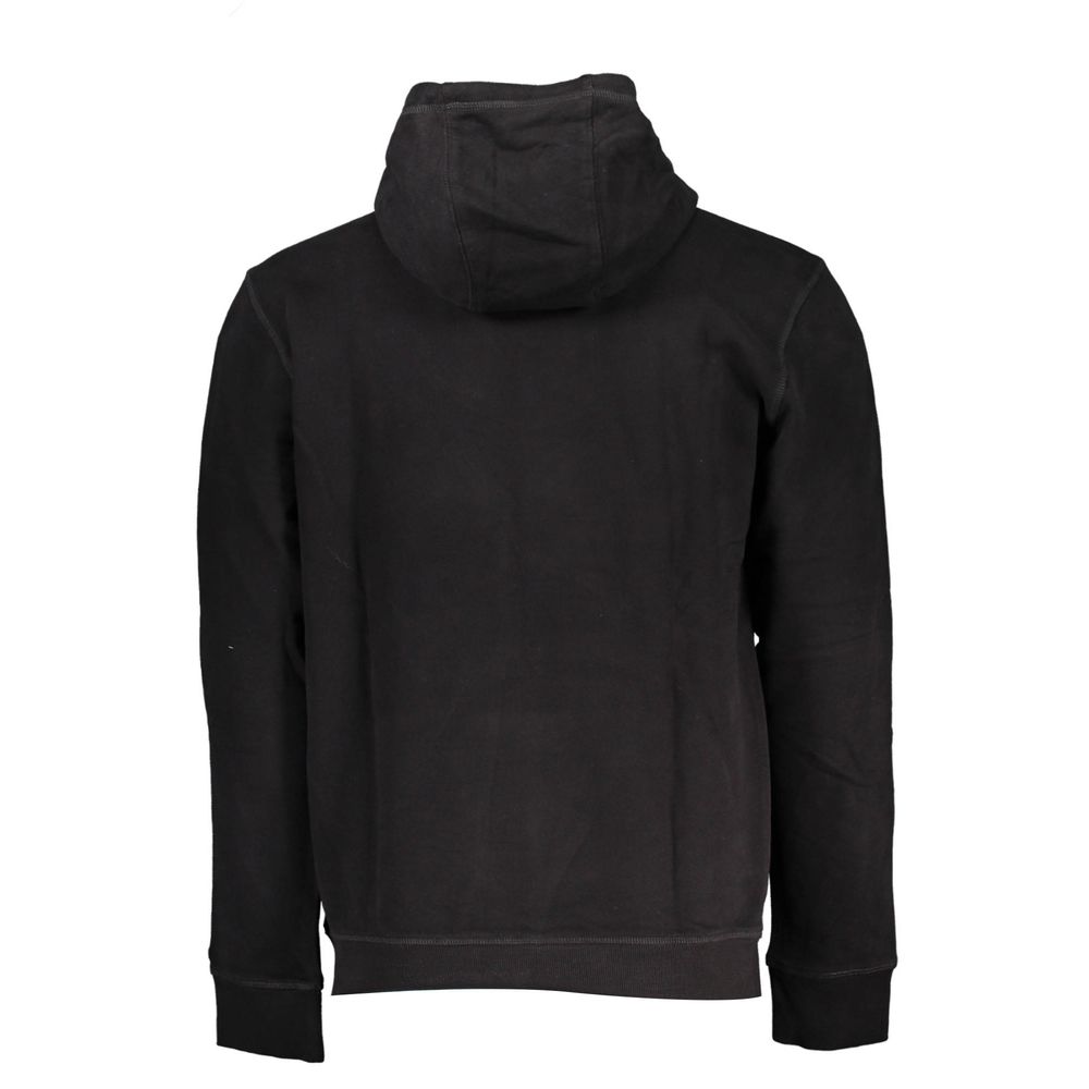 Black Cotton Men Sweater - ventzia