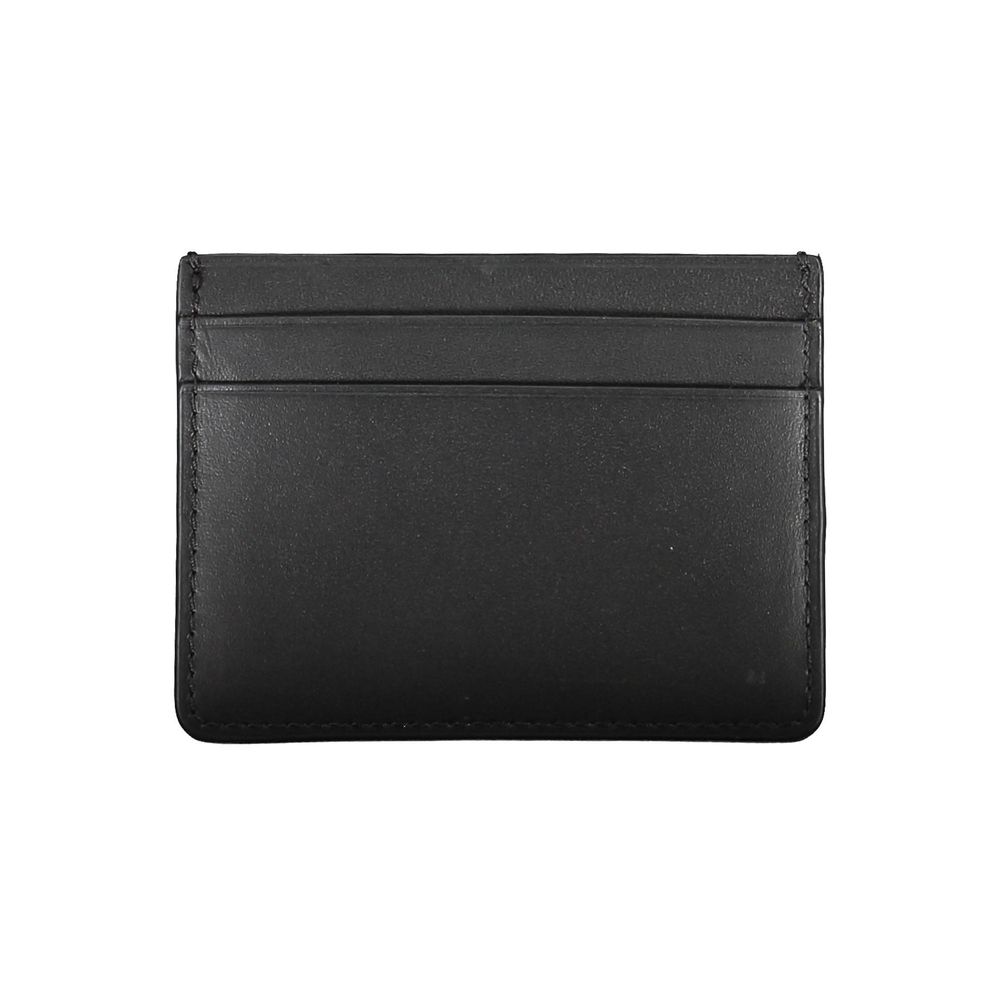 Black Leather Men Wallet - ventzia
