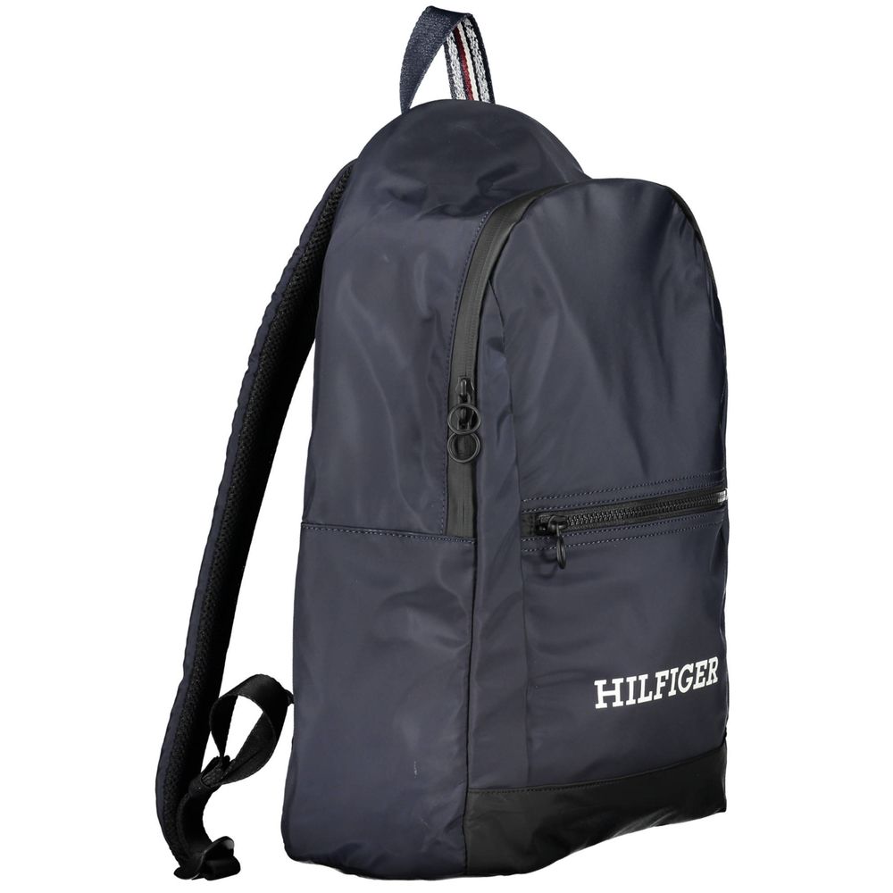 Blue Polyester Men Backpack - ventzia