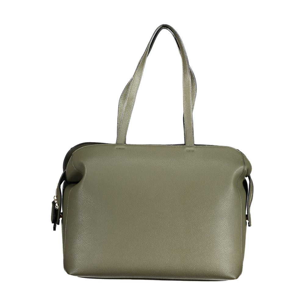 Verde Polyurethane Women Shoulder Bag - ventzia