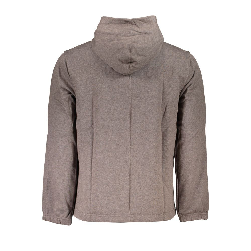 Marrone Cotton Men's Sweatshirt - ventzia