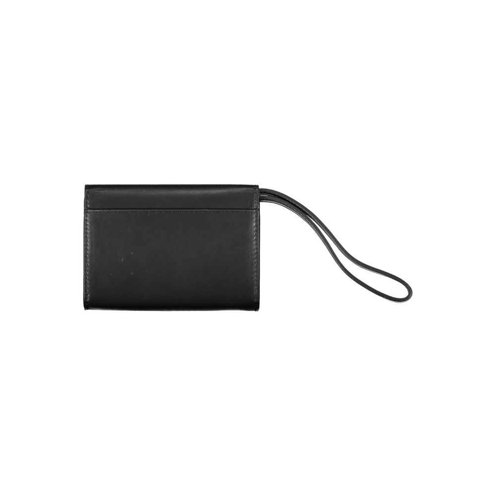 Black Polyester Women Wallet - ventzia