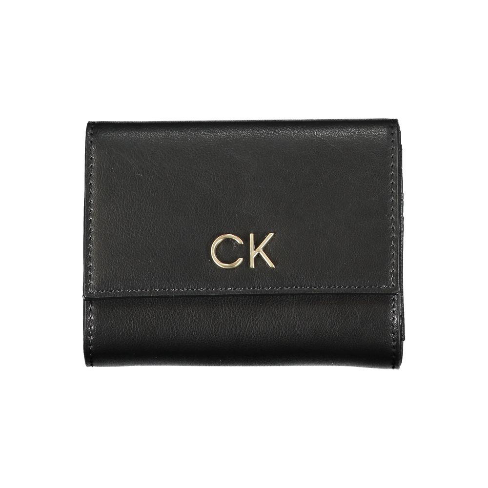 Nero Polyurethane Women Wallet - ventzia